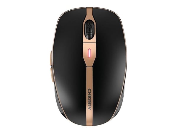 CHERRY DW 9100 SLIM, Langaton, RF Wireless + Bluetooth, QWERTY, Musta, Sisältää hiiren