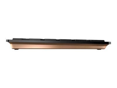 CHERRY DW 9100 SLIM, Langaton, RF Wireless + Bluetooth, QWERTY, Musta, Sisältää hiiren