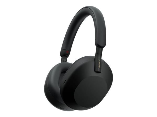 Sony WH-1000XM5 - Kuulokkeet mikrofonilla. - täysikokoinen - Bluetooth - langaton, kaapeli - aktiivinen kohinanvaimennus - 3,5 mm jakki - musta
