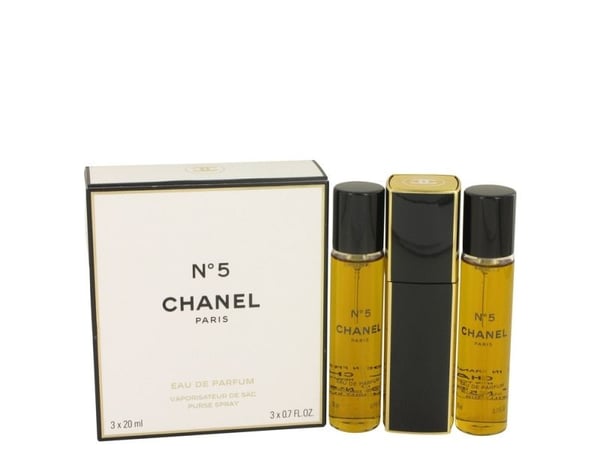Chanel No 5 EDP 3x20ml emballasje + påfyll