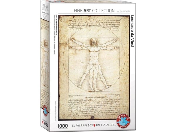Puslespill 1000 brikker “The Vitruvian Man” 6000-5098 Puslespill 1000 brikker “The Vitruvian Man” 6000-5098