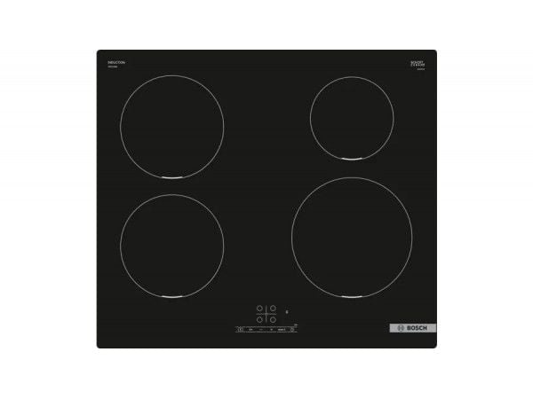 Bosch Serie | 4 PIE611BB5E - Induksjonskomfyrtopp - 4 plater - Nisje - bredde: 56 cm - dybde: 49 cm - uten ramme - svart