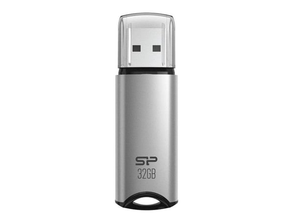 SILICON POWER Marvel M02 - USB-flashstasjon - 32 GB - USB 3.2 Gen 1 - sølv