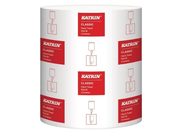 Håndklæderulle Katrin Classic Midi 1-lag 205 mm x320 m uden Hylse Uperforeret - (karton á 6 ruller)