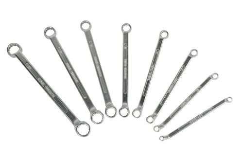 BRÜDER MANNESMANN M 140-08DIN, Kromvanadiumstål, Rustfritt stål, Krom-vanadium, Rustfritt stål, 8 stykker