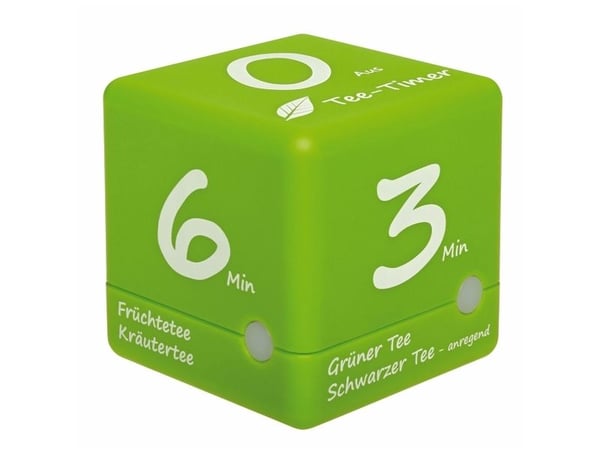 TFA Cube Timer - Kjøkkentidtaker trådløs - lys grønn