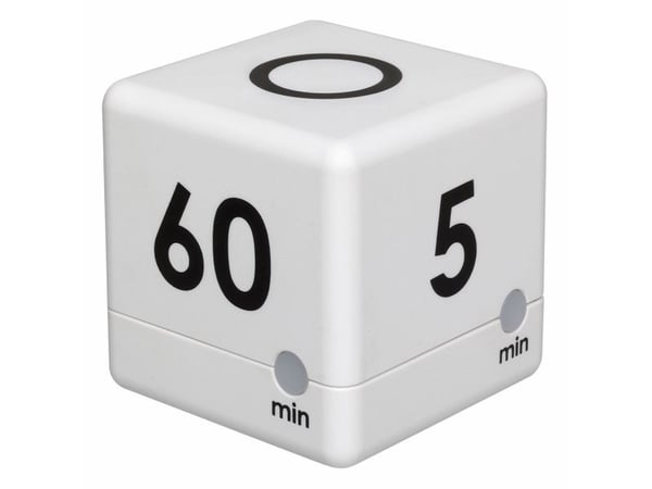 TFA Cube Timer - Kjøkkentidtaker trådløs - hvit