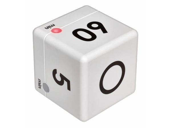 TFA Cube Timer - Kjøkkentidtaker trådløs - hvit