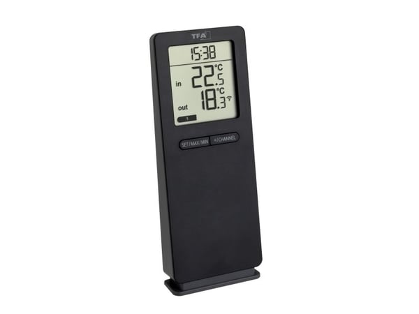 TFA LOGOneo - Termometer - digital - svart
