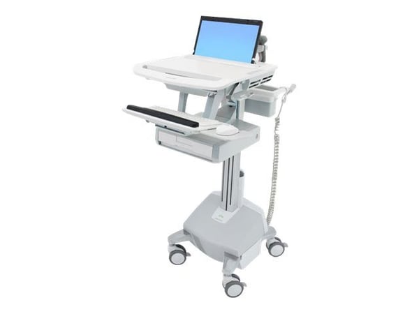 Ergotron StyleView - Vagn (endast laddning) - öppen arkitektur - för notebook/tangentbord/mus - medicinsk - aluminium, zinkpläterat stål, kvalitets...