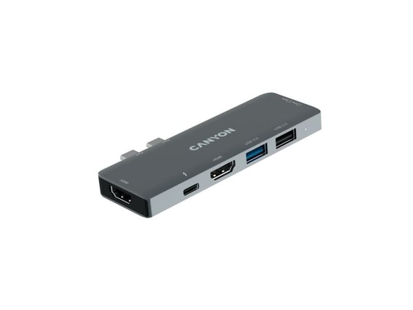 Canyon DS-5 - Dokkingstasjon - USB-C - 7-slot - HDMI