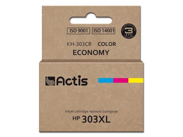 Actis KH-303CR, Kompatibel, Cyan, Fiolblå, Gult, HP, HP ENVY Photo: 6220, 6230, 6234, 7130, 7134, 7830, 7221. HP ENVY: 7220e. HP: 303. HP Envy Insp...