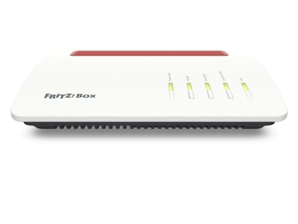 FRITZ!Box 5590 Fiber - Trådløs ruter - maske - GPON-terminal / talekort 1GbE, 2.5GbE, GPON, AON - Wi-Fi 6 - Dobbeltbånd - VoIP-telefonadapter (DECT)