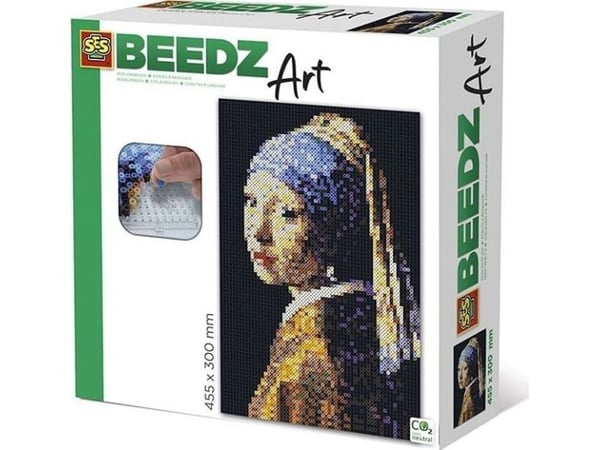 SES Creative Beedz art Vermeer - Girl with a Pearl Earring, 12 år, Gutt/Jente, Art, Flerfarget, 455 mm, 300 mm