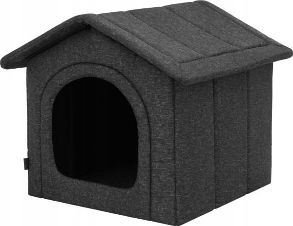 Hobbydog R5 DOG HOUSE BLACK EKOLEN 60 cm x 70 cm x 63 cm