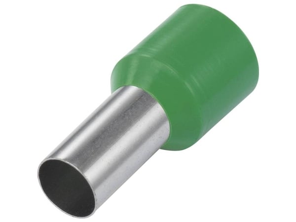 TRU COMPONENTS 1572424 Kaapelikengät 6 mm² Osittain eristetty Vihreä 100 kpl