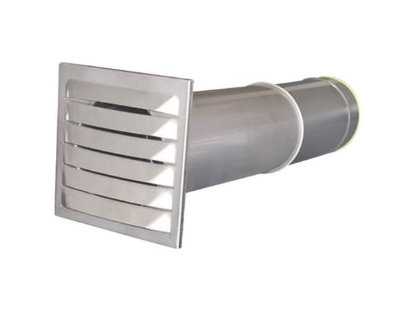 Wallair N37849 energisparande väggbox i rostfritt stål för rördiameter 12,5 cm