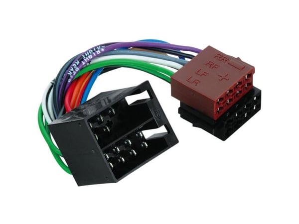 Hama Car Adapter ISO - ISO (Loudspeaker Connection), ISO-sovitin, Uros, Uros, Universaali, Monivärinen, 231 mm