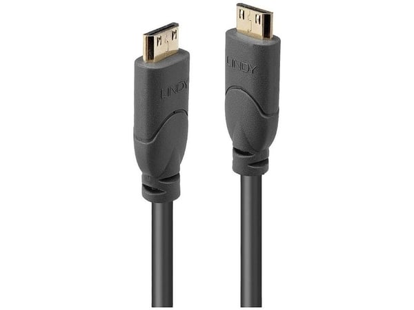 HDMI-kaapelit - Lindy Mini HDMI į Mini HDMI 0.5m 4K 30Hz auksu padengtas