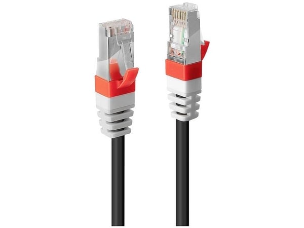 Lindy 45369, 15 m, Cat6a, S/FTP (S-STP), RJ-45, RJ-45, Svart