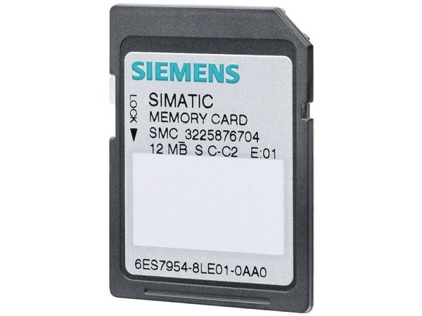 S7-muistikortti 12 MB TIL S7-1200 S7-1500 og ET200SP 1500 CPU