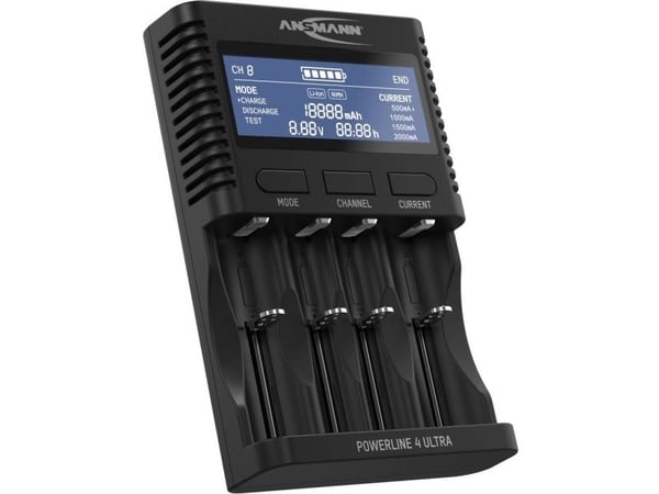 Ansmann ANS 1001-0080 - Tischladegerät Powerline 4 Ultra NiMh Li-Ion - Lithium-Ionen (Li-Ion)