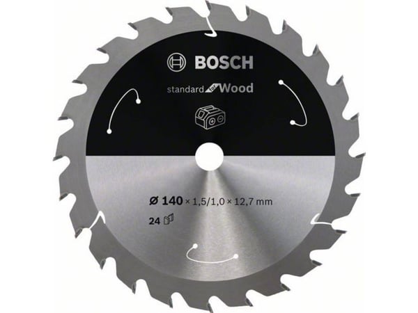 Bosch PYÖRSSISAHANTERÄ ACCU STD WOOD 140X12,7MM24T