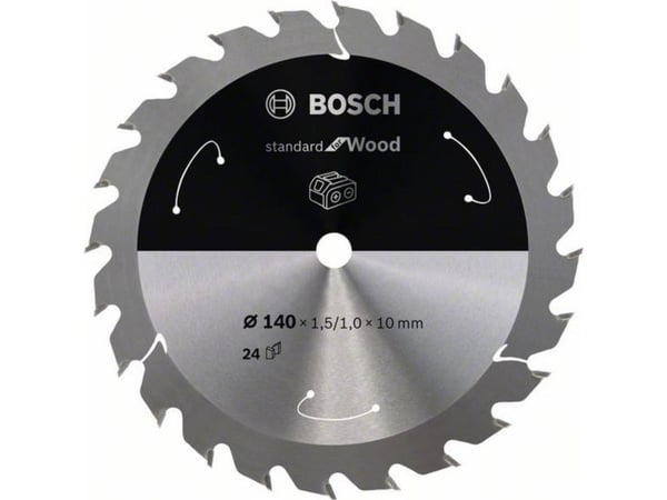 Bosch PYÖRSSISAHANTERÄ ACCU STD WOOD 140X10MM 24T