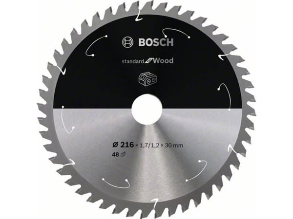 Bosch RUNDSAVKLINGE ACCU STD TRÆ 216X30MM 48T