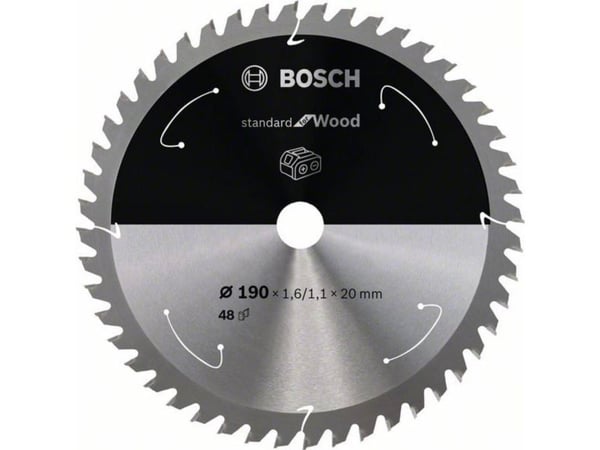 Bosch RUNDSAVKLINGE ACCU STD TRÆ 190X20MM 48T