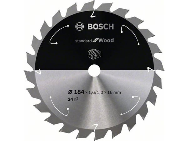 Bosch RUNDSAVKLINGE ACCU STD TRÆ 184X16MM 24T