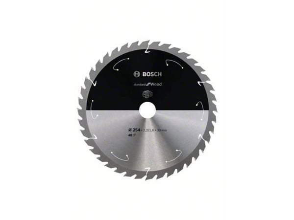 Bosch PYÖRSSISAHANTERÄ ACCU STD WOOD 254X30MM 40T