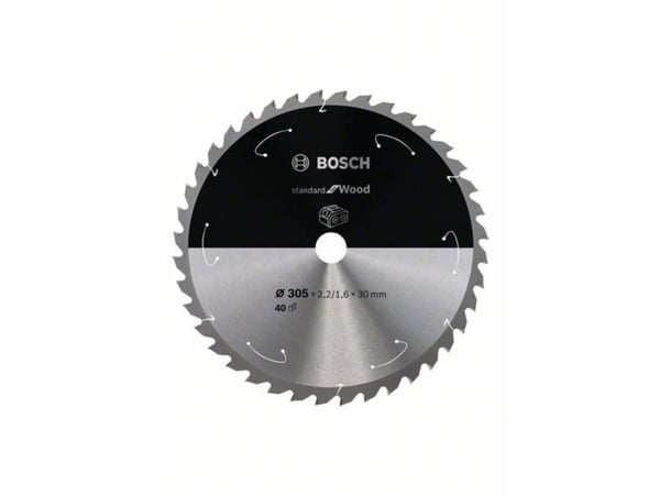 Bosch RUNDSAVKLINGE ACCU STD TRÆ 305X30MM 40T