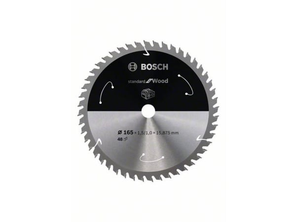 Bosch rundsågklinga ACU STD trä 165x16 mm 48T
