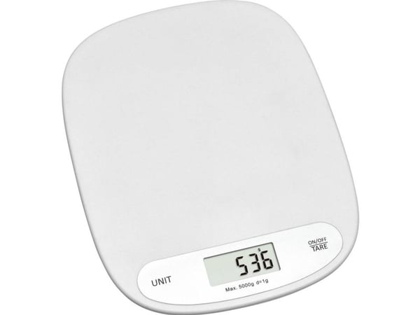 TFA-Dostmann 50.2003.02, Elektronisk kjøkkenvekt, 5 kg, 1 g, Hvit, Plast, Rektangel