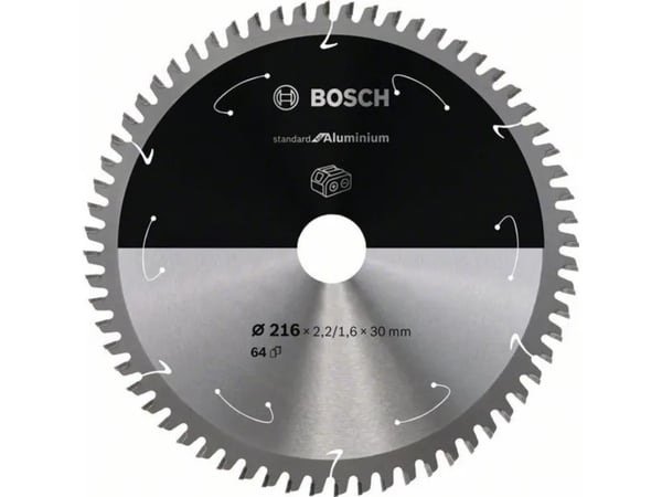 Bosch RUNDSAVKLKLINGE ACCU STD ALU 216X30MM 64T 64T
