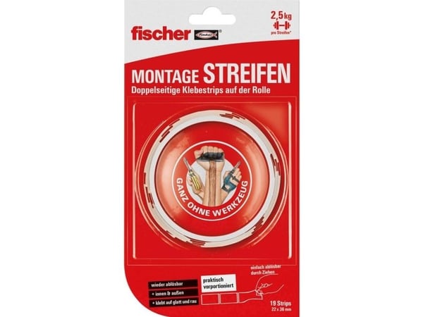 Fischer 545956 dobbelsidige klebepads 1 rull (545956)