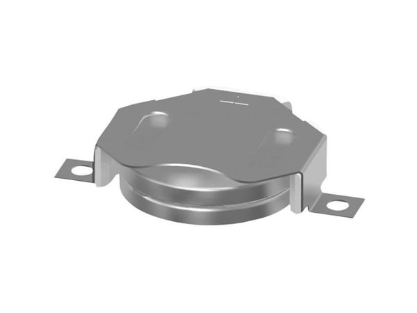 Keystone 3022 Nappikennojen pidikkeet 2x CR 2020, CR 2025, CR 2032 Vaakasuoraan, pinta-asennus SMD (L x S x K) 34.01 x 22.27 x 6.10 mm