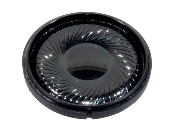 Visaton K 36 MO, 1 W, rund, 2 W, 8 ohm (O), 300 - 20000 Hz, svart