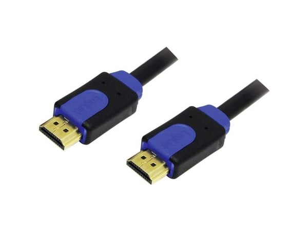 LogiLink CHB1105, 5 m, HDMI-tyyppi A (vakio), HDMI-tyyppi A (vakio), 10,2 Gbit/s, musta, Sininen