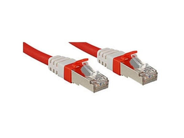 Lindy 45384, 0,5 m, Cat6a, S/FTP (S-STP), RJ-45, RJ-45, Rød
