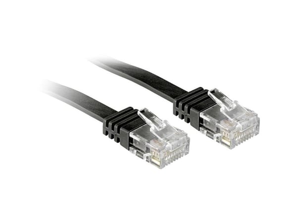 Lindy 47525, 10 m, Cat6, U/UTP (UTP), RJ-45, RJ-45, Svart