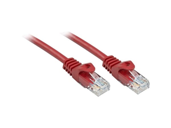 Lindy 48186, 7,5 m, Cat6, U/UTP (UTP), RJ-45, RJ-45, Rød