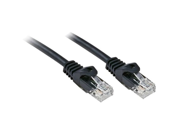Lindy 48191, 0,5 m, Cat6, U/UTP (UTP), RJ-45, RJ-45, Svart