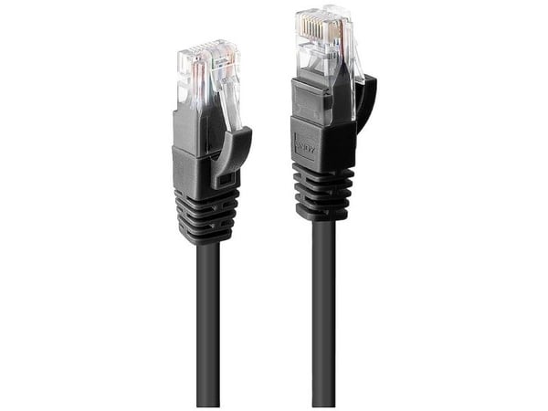 Lindy 48083, 15 m, Cat6, U/UTP (UTP), RJ-45, RJ-45, Svart