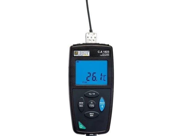 Chauvin Arnoux C.A 1823 Temperatur-måleudstyr -100 - 400 °C Sensortyp Pt100, Pt1000 Datalogger-funktion