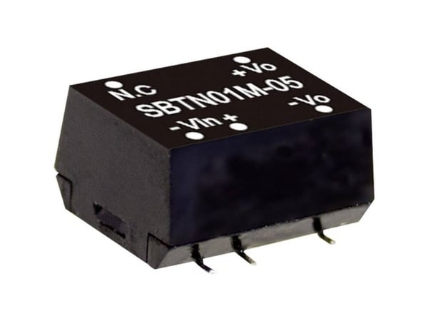 MEAN WELL SBTN01M-15, 10,8 - 13,2 V, 1 W, 15 V, 0,07 A, RoHS, 4560 stk