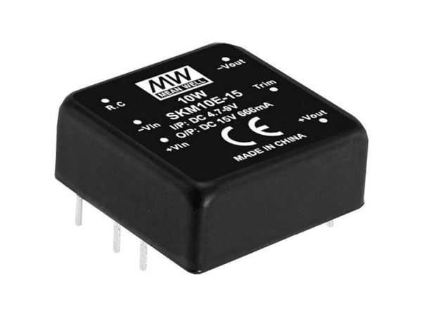 MEAN WELL SKM10A-15, 10 W, 15 V, 0,67 A, RoHS, 18 g, 300 stk