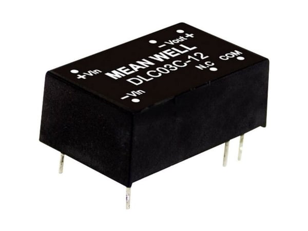 MEAN WELL DLC03A-15, 3 W, 15 V, 0,1 A, RoHS, 1800 kpl