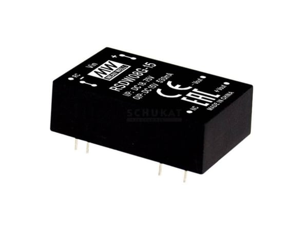 MEAN WELL RSDW08F-05, 8 W, 5 V, RoHS, 600 stk